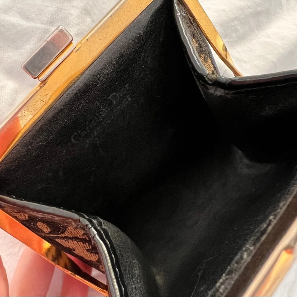 Christian Dior Vintage Trotter - Oblique Canvas Coin Purse - Picture 5 of 7